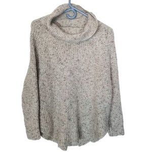 Free People Womens M Gray Long Sleeves Wool Linen